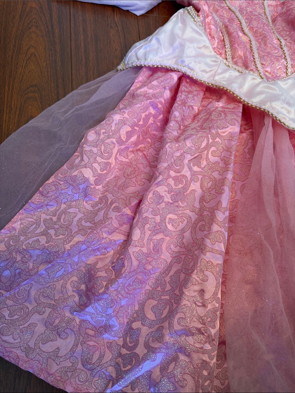 Disney Parks Sleeping Beauty Princess Aurora Pink Kids Costume Dress - Picture 2 of 15